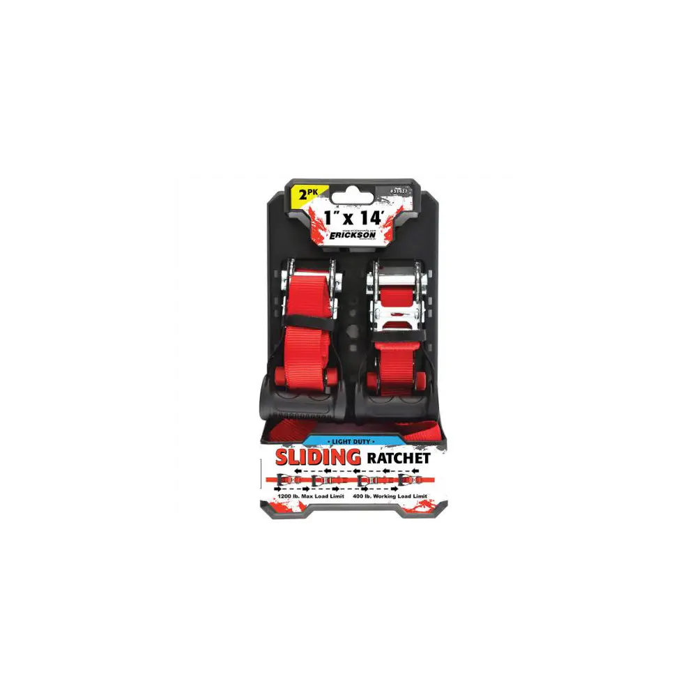 1200lb Sliding Ratcher W/Cap Locks - 2 Pack - ERI31427
